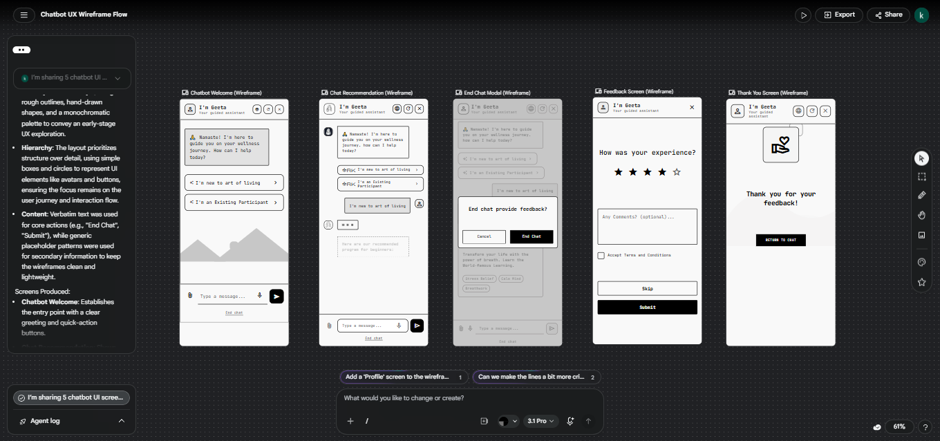 AI Assisted UI Exploration